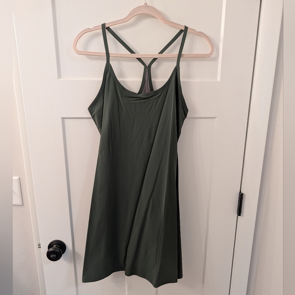 Outdoor Voices Forest Green Exercise Dress